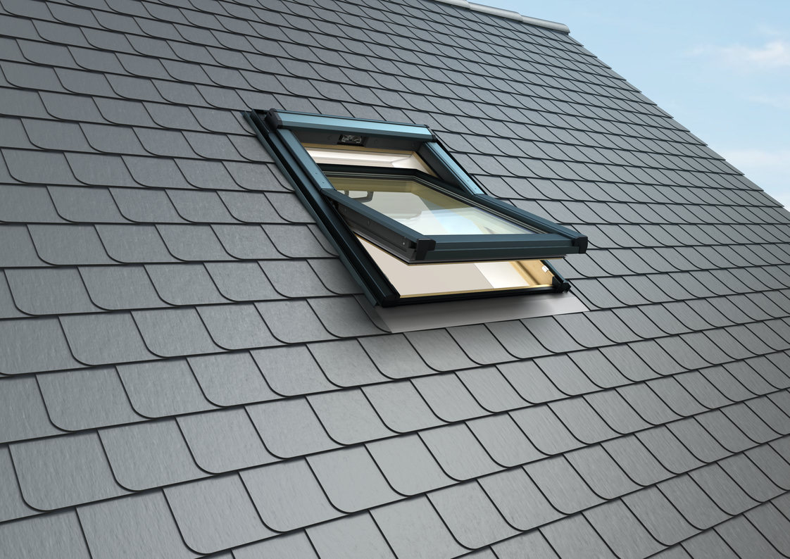 RotoQ Schwingfenster Q4 Holz-742604M Fenster, Architektur, Gebäude, Dachfenster