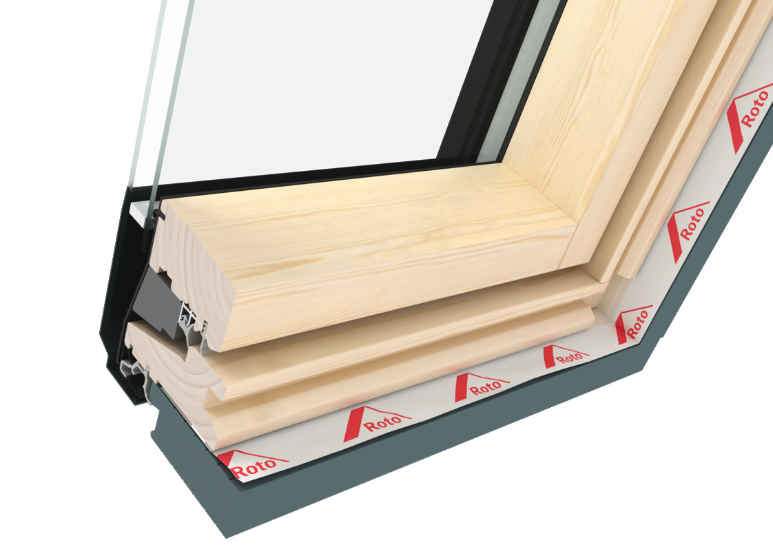 RotoQ Schwingfenster Q4 Holz-742604M Holz, Fenster, Fensterbank, Holz, Fenster, Fensterbank