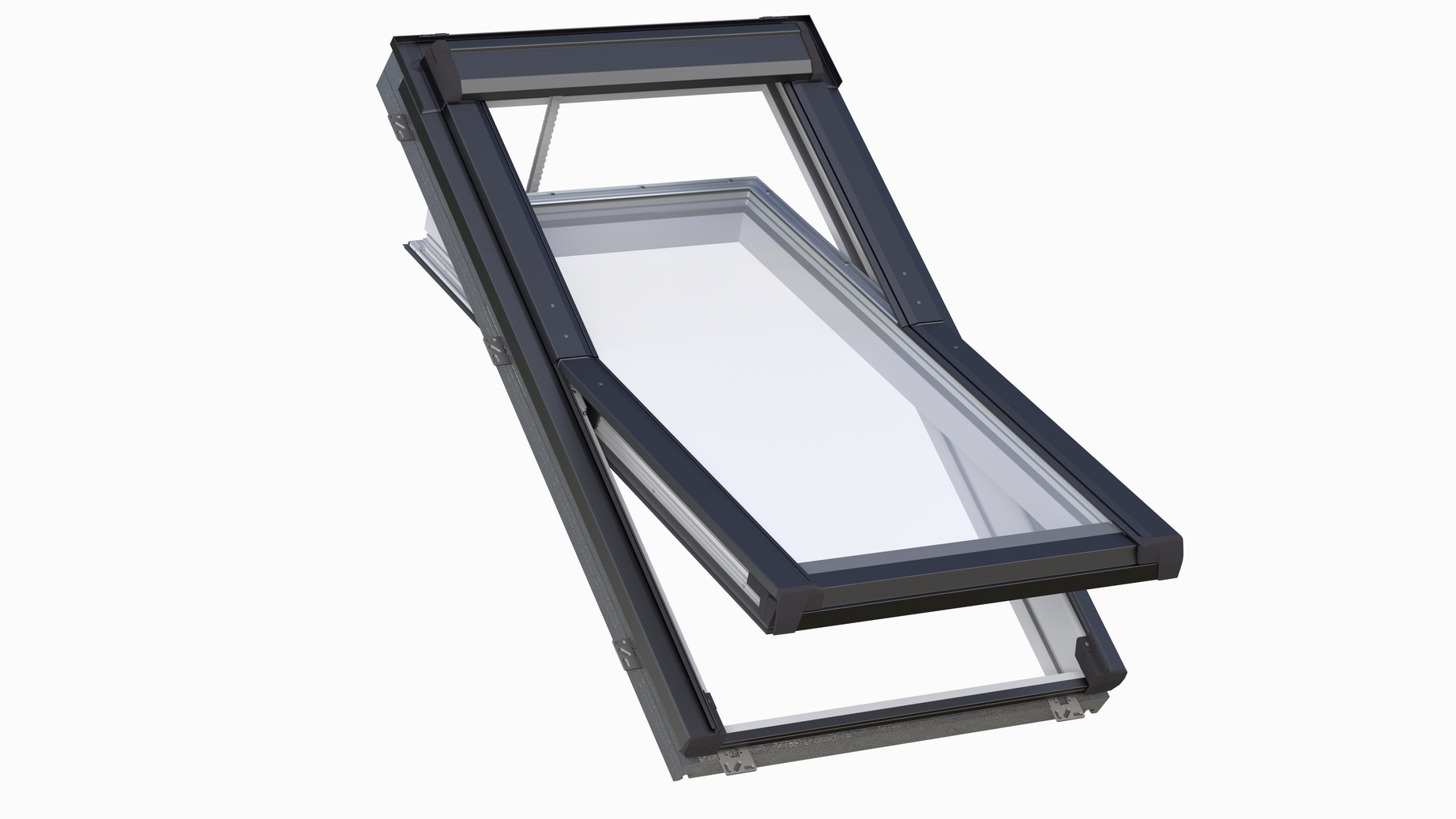 RotoQ Entrauchungsfenster Q4 Kunststoff-861586M Architektur, Gebäude, Dachfenster, Fenster