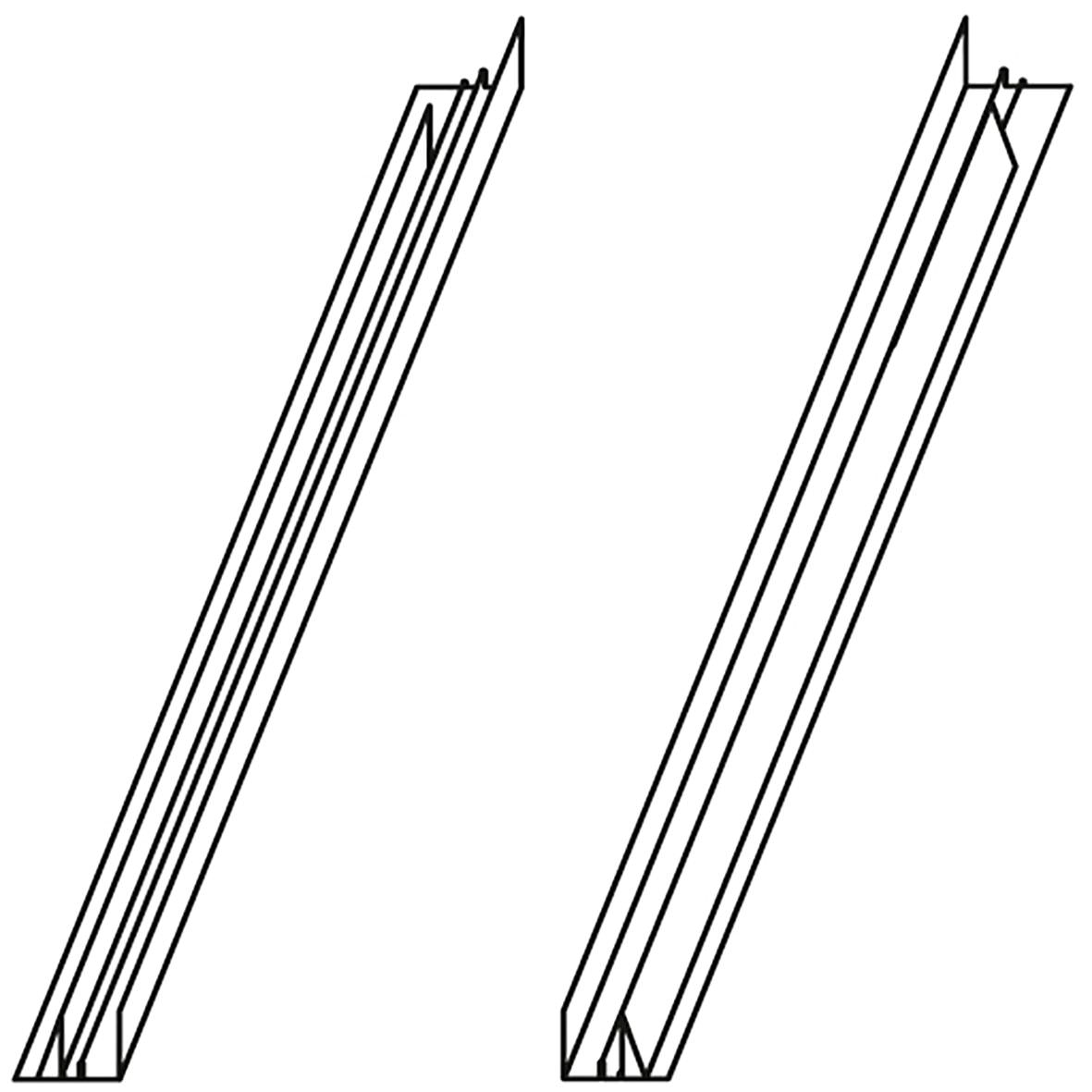 VELUX Verlängerungsteile Schiefer Schichtstück für Eindeckrahmen-Seitenteile inkl. BFX Anschlussschü-ETLWK341000M