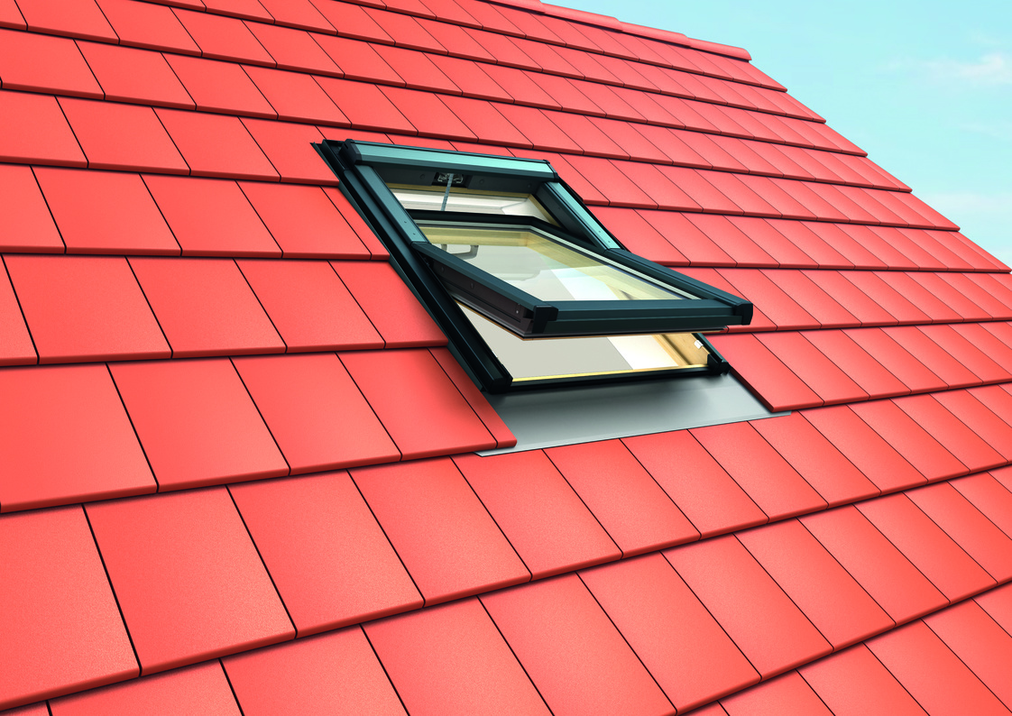 RotoQ Tronic Schwingfenster QT4 Holz-743098M Architektur, Gebäude, Fenster, Dachfenster