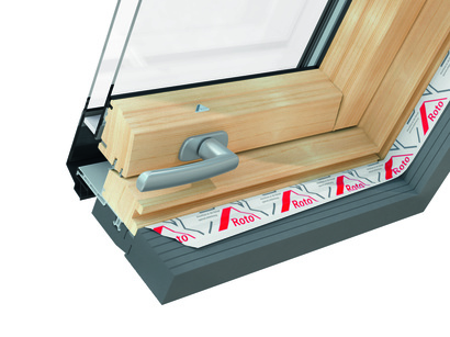 Roto Designo Klapp-Schwingfenster R8 Holz-807265M Fenster, Architektur, Gebäude, Dachfenster, Fensterbank, Fenster, Architektur, Gebäude, Dachfenster, Fensterbank